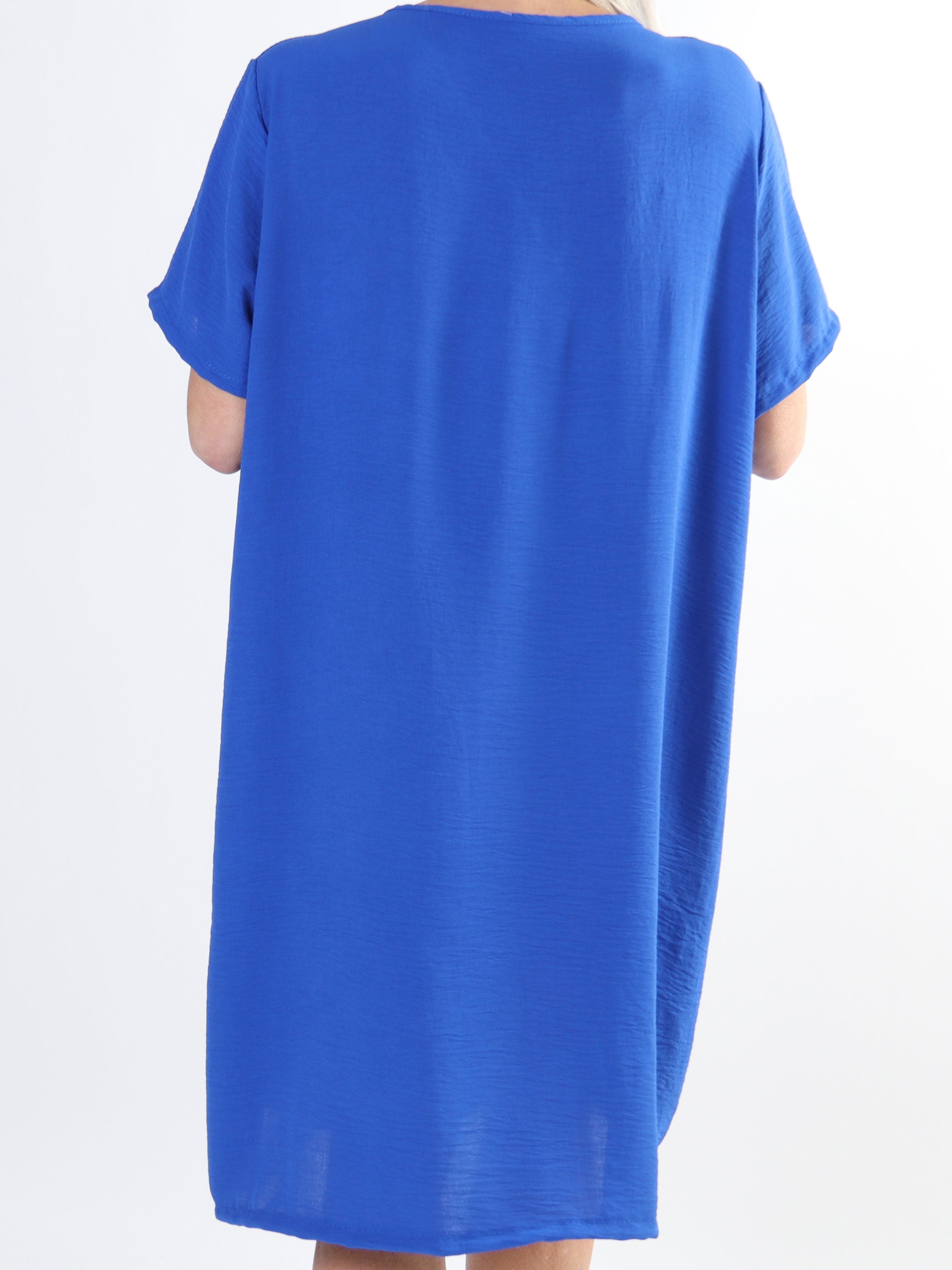 Eldina - Let ensfarvet plus size tunikakjole